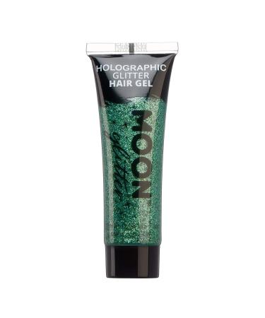 Moon Glitter Holographic Glitter Hair Gel Green