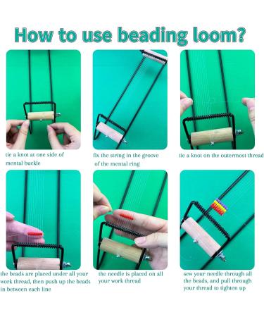 SHUANGART Frame Beading Loom Kit for DIY Craft Jewelry - Includes Beads, Cord, Needles, and Instructions - Buy Online on GoSupps.com