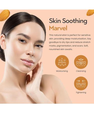 Sweet Almond Oil 1 Litre - Natural, Cruelty-Free, Vegan, No GMO | Freshskin Beauty LTD - Buy Online on GoSupps.com