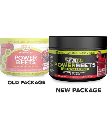 Healthy Delights Nature Fuel Power Beets - Super Concentrated Non-GMO Beet Juice Powder - Acai Berry Pomegranate Flavor - 30 Servings - Buy Online on GoSupps.com