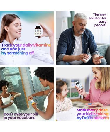 Shop PILL IT Daily Scratch Off Stickers | Pill Reminder & Medication Tracker for Kids Pets & Travel - Buy Online on GoSupps.com