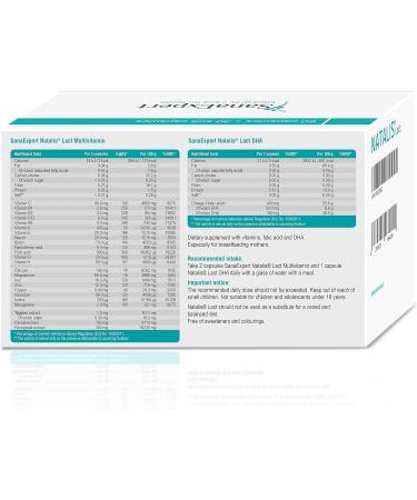 SanaExpert Natalis Lact Breastfeeding Vitamins with DHA Omega-3, Folic Acid, Fennel, Fenugreek - 90 Capsules - Buy Online on GoSupps.com