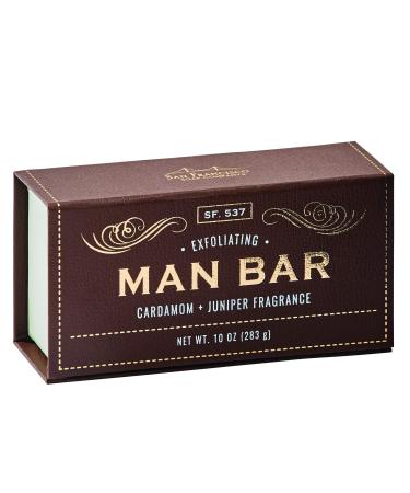 San Francisco Soap Company Exfoliating Man Bar  Cardamom & Juniper  10 Ounce