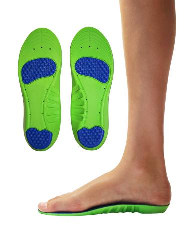KidSole Memory Foam Sport Plus + Children's Athletic Memory Foam Insoles for Arch Support and Comfort for Active Children: with Extra Memory Foam Top Layer. ((24 CM) Kids Size 3-6) - Buy Online on GoSupps.com
