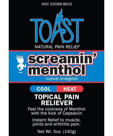 Toast Screamin Menthol Cool Heat Cream - Topical Pain Relief for Muscles & Joints | 5 oz - Fast International Shipping - Buy Online on GoSupps.com