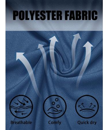 TACVASEN Men's UPF 50+ UV Sun Protection Long Sleeve Shirt | Outdoor T-Shirt Rashguard in L Indigo - Best for Hiking & Beach Activities - Buy Online on GoSupps.com