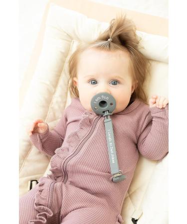 Bella Tunno Signature Pacifier Clip - Universal Fit Silicone Holder for Baby Pacifiers, BPA Free (Dad Jokes) - Buy Online on GoSupps.com