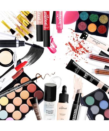 FantasyDay All-in-one Makeup Set Gift Surprise | Full Makeup Kit for Women - Essential Starter Bundle with Eyeshadow Palette, Lipstick, Blush, Foundation, and More - Buy Online on GoSupps.com