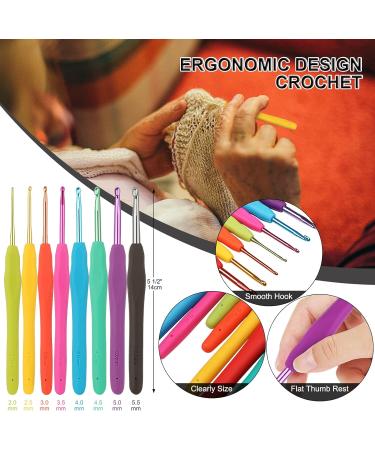 Aeelike Crochet Starter Kit for Beginners - 59pcs with Yarn, Hooks, Needles, and Storage Case - Ideal Crochet Gift - Leopard Print - Buy Online on GoSupps.com
