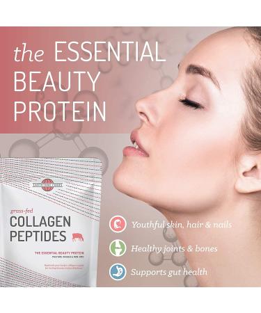 Earthtone Foods Grass Fed Collagen Peptides Unflavored 32 oz - High-Quality Protein Supplement - Buy Online on GoSupps.com