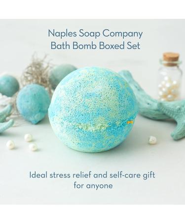 Naples Soap Co. Epsom Salt Cocoa & Shea Butter Aromatherapy Bath Bomb Variety Box - Set of 5 Tropical & Floral Scents - Buy Online on GoSupps.com