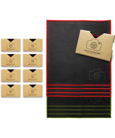 Extra Large 8 Pack Ultra Premium Microfiber Cleaning Cloths for Camera Lens, Glasses, Screens - All-Purpose Microfiber Cloth - Buy Online on GoSupps.com