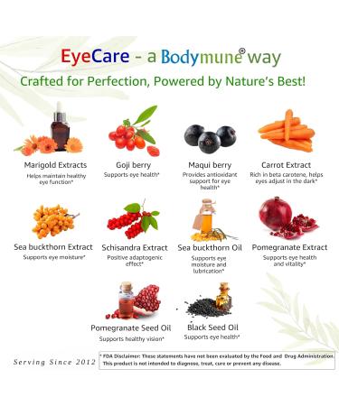 Advanced EyeCare | USDA Organic Eye Health Supplement with Lutein & Zeaxanthin | Maqui Goji & Sea Buckthorn Extracts | 60-Day Supply | Vegan Non-GMO Made in USA 60 Count (Pack of 1) - Buy Online on GoSupps.com
