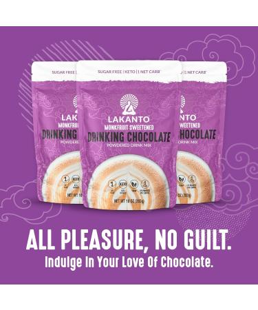 Lakanto Drinking Chocolate with Monk Fruit - 10 oz | Sugar-Free Delight - Buy Online on GoSupps.com