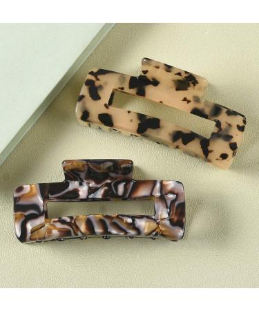 2 Piece Cutout Celluloid Hair Clips | French Design Hair Barrettes for Women | International Shipping - Buy Online on GoSupps.com