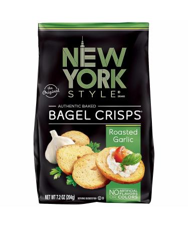 New York Style Bagel Crisps Garlic 7.2 oz - Pack of 3 - Buy Online on GoSupps.com