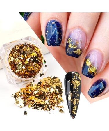 Shop Flofia 8 Boxes 3D Holographic Glitter Nail Decoration - Gold & Silver Rhinestone Art for Stunning Manicures - Buy Online on GoSupps.com