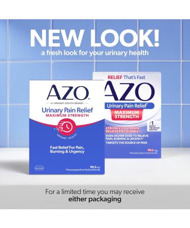 AZO Urinary Pain Relief Maximum Strength - Fast UTI Pain Relief, Burning & Urgency - #1 Trusted Brand - 24 Tablets - Buy Online on GoSupps.com