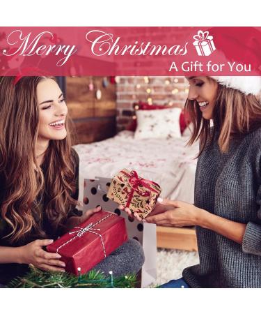 Coffin Christmas False Nails Set - Red Gradient Snowflake Xmas Design | 24Pcs Long French Fake Nails with Nail Glue for Women & Girls - Buy Online on GoSupps.com