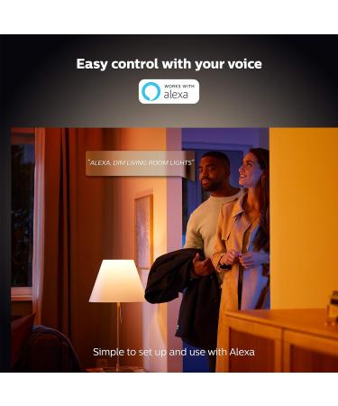 Echo Dot (3rd Gen) Charcoal Bundle with Philips Hue White 2-pack Smart Bulbs - Bluetooth & Zigbee Compatible - Buy Online on GoSupps.com