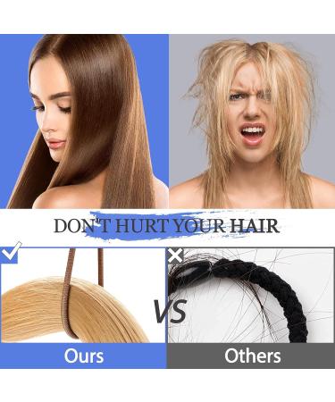 KANPRINCESS 100PCS Brown Hair Ties for Thick Hair - Elastic Ponytail Holders for Women - Hair Styling Accessories for Daily Use - Buy Online on GoSupps.com