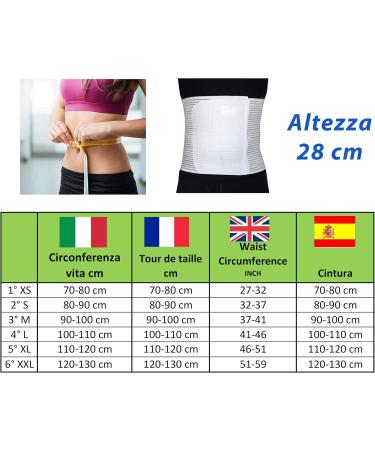 Abdominal Belt Post Operation | Unisex Compression Band for Post Birth Relief & Back Pain - Size S (White) - Buy Online on GoSupps.com