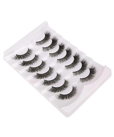 Cat Eye False Eyelashes - Natural Look Faux Mink Lashes - 7 Pairs Pack | International Shipping - Buy Online on GoSupps.com