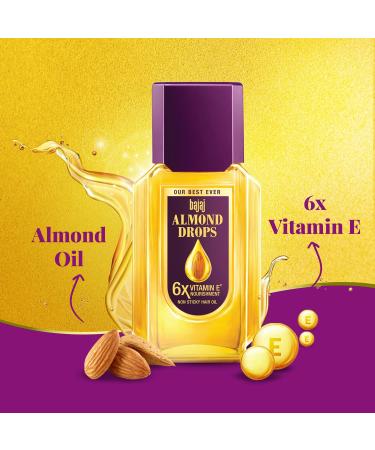 Bajaj Almond Drops Premium Hair Oil 100ml - Enriched with Real Almond Extracts - Buy Online on GoSupps.com
