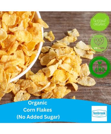Organic Corn Flakes (No Added Sugar) 500g | Certified Organic by Fenbrook Organic - Buy Online on GoSupps.com