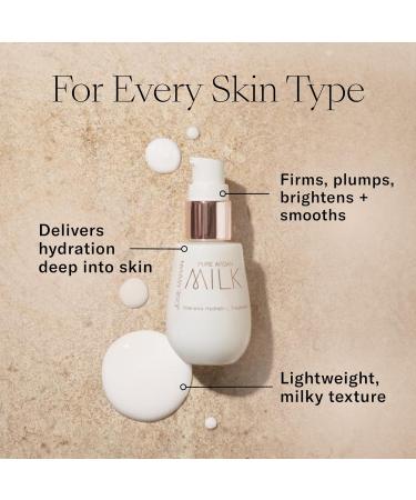 Josie Maran Argan Milk For All - 3-Piece Ritual Includes Intensive Hydrating Treatment Accelerated Renewal Drops and Intense Hyration Night Cream (3 Count) - Buy Online on GoSupps.com