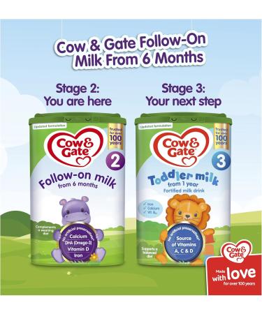  Cow & Gate Cow & Gate 2 Follow On Baby Milk Powder 6-12 months 800g - Buy Online on GoSupps.com