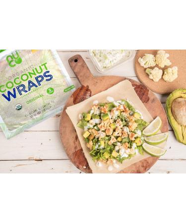 NUCO Organic Coconut Wraps - Original 5 Pack (14g Each) | Healthy, Gluten-Free & Vegan - Buy Online on GoSupps.com