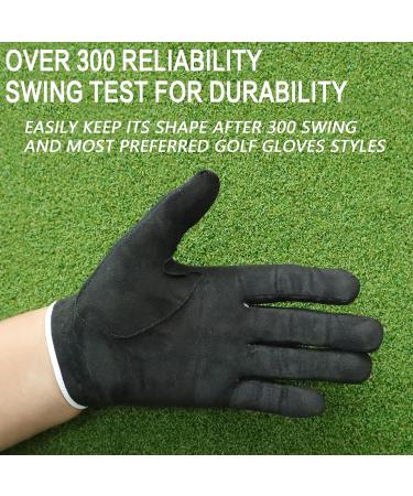 FINGER TEN Men's Golf Rain Grip Glove Pair - Black/Gray/Green - Sizes S- XL - Ambidextrous Design for Hot, Wet Weather Conditions - Buy Online on GoSupps.com