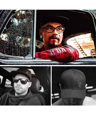 Negi Flat Bill Snapback Hat for Men - Adjustable Black Baseball Cap - Buy Online on GoSupps.com