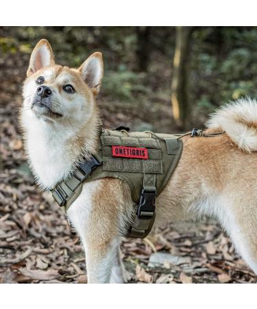 OneTigris Fire Watcher 2.0 Molle Dog Harness with Handle & Metal Buckle - Military Green | International Shipping Available - Buy Online on GoSupps.com