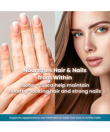 Organic Excellence Hair, Skin and Nails Vitamins for Women & Men Biotin Supplement 5000 mcg Hyaluronic Acid - Supports Healthy Hair Growth, Radiant Skin & Strong Nails, 3 Month Supply (90 Tablets) 90 Count (Pack of 1) - Buy Online on GoSupps.com