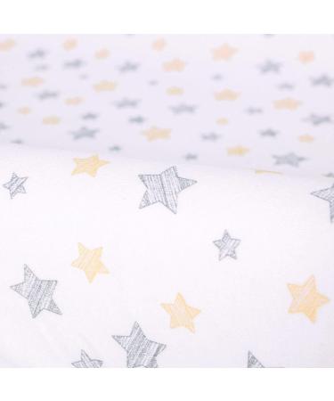 Ceba Baby Changing Pad Covers Set - 2 Wrap Edition Extra Thick Cotton Dark Gray Star Design Fits 50x70/50x80 cm Diaper Pad - Buy Online on GoSupps.com