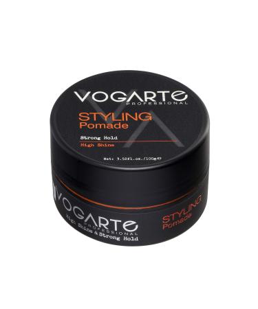 Vogarte Hair Styling Water Based Pomade for Men  Strong Hold & High Shine  3.52 oz