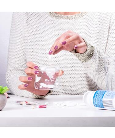 Reusable Pill Pouches with Slide Lock | 14 Count Monday-Sunday Pill Bags | EVA Plastic for Vitamins & Medicines - Buy Online on GoSupps.com