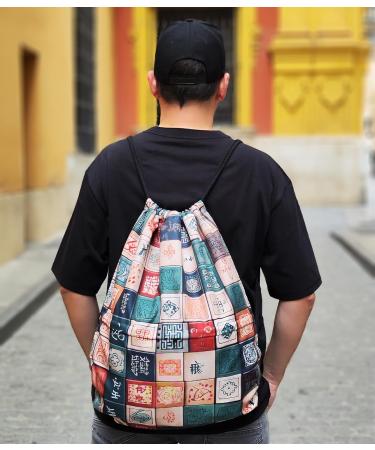 Loxato Gym Bag for Men & Women - Large Sports Bag 45x50x8 cm | Ideal for Young Athletes - Durable Cord Strain Design - Versatile Backpack for Gym & Leisure - Buy Online on GoSupps.com