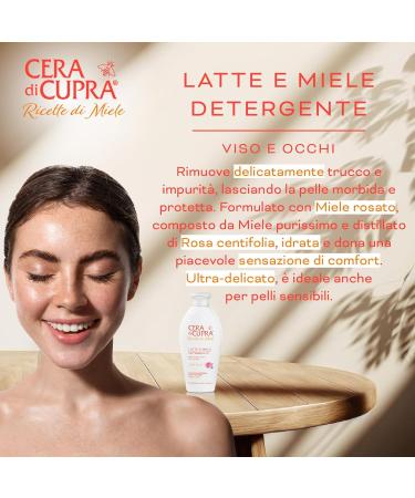 Milk and Honey Face & Eye Cleanser 200ml - Made in Italy | Gentle Formula for All Skin Types - Buy Online on GoSupps.com