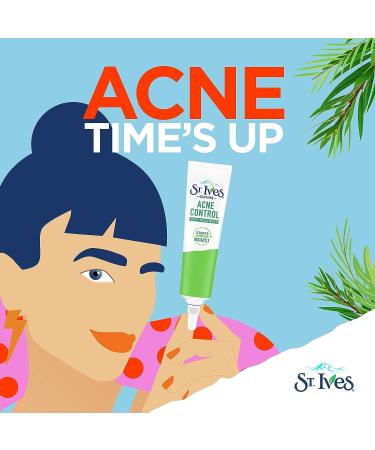 St. Ives Spot Treatment with 2% Salicylic Acid & Tea Tree Extract 0.75 oz - Reduce Blemish Redness, Control Acne - Buy Online on GoSupps.com