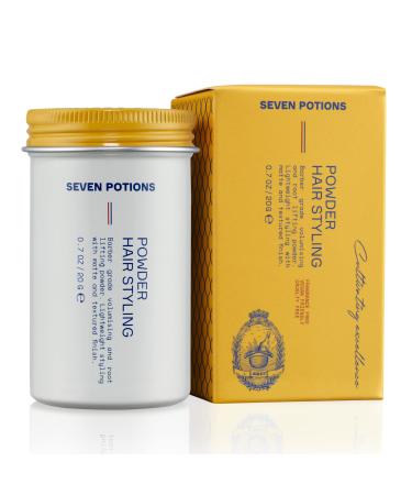 SEVEN POTIONS Hair Styling Powder For Men 0.7oz: Root Lifting Dust Volume & Texture Flexible Hold Natural Look for All Hair Types Vegan Cruelty Free