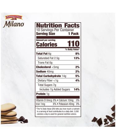 Pepperidge Farm Milano Cookies Dark Chocolate - 10 Packs (2 Cookies per Pack) - 20 Count Total - Buy Online on GoSupps.com