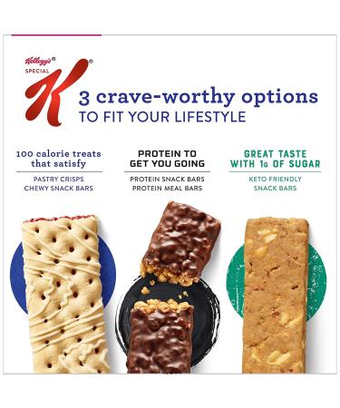 Kellogg's Special K Chewy Breakfast Bars - Cranberry Almond Flavor - Gluten-Free Snacks - 140 Calories Per Bar - 6.96oz Box (6 Bars) - Buy Online on GoSupps.com