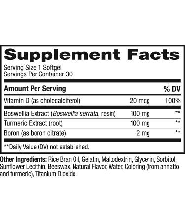 OLLY Ultra Strength Joint and Bone Support Softgels - Tumeric & Vitamin D - 30ct - Buy Online on GoSupps.com