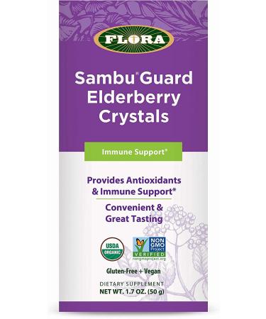 Flora Sambu Guard Elderberry Crystals 1.7 oz - Immune Support & Antioxidants - Buy Online on GoSupps.com