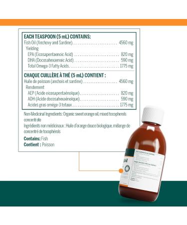 Genestra Brands - Super EFA Liquid - Omega-3 Fatty Acids EPA and DHA for Cardiovascular Brain Eye and Nerve Support* - 200 ml Liquid - Natural Orange Flavour - Buy Online on GoSupps.com