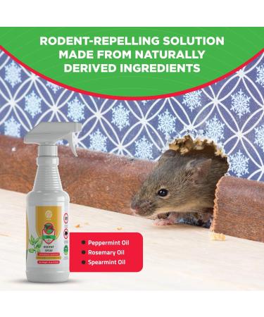 Germofin 16oz Peppermint Oil Rodent Repellent Spray - All Natural Solution for Mice and Rats - Buy Online on GoSupps.com