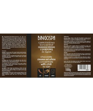 Buy BINGOSPA Chocolate-Cinnamon Caffeine Concentrate with Chili for Bathing & Spa - 1000g - International Shipping Available - Buy Online on GoSupps.com